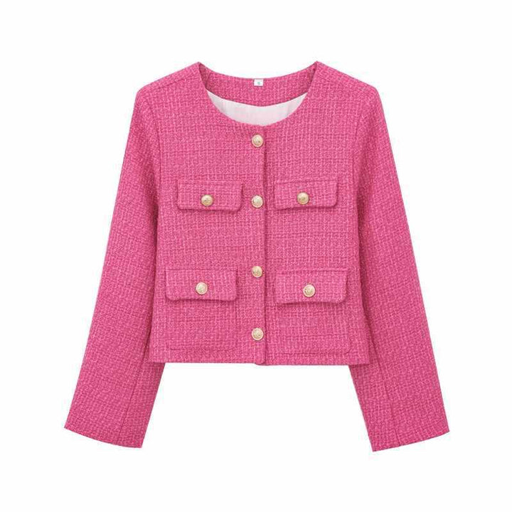 Modern ladies jacket, essential for chic office fashion and a polished, put-together appearance.