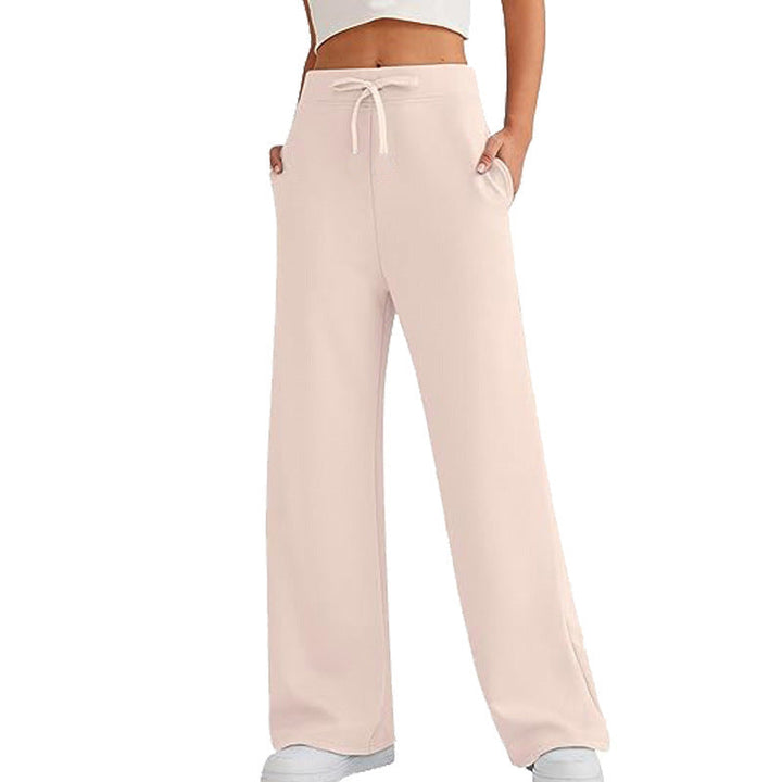 Everyday comfort: women's relaxed fit lounge pants with pockets, essential for stylish casual and home wear.