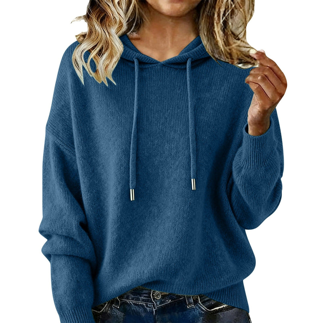 Cozy women's casual top, oversized comfort fit, ideal for winter fashion & loungewear.