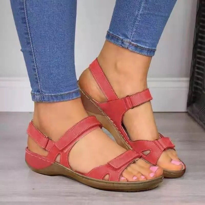 Women's ergonomic strappy sandals for comfort & style. Perfect summer walking shoes with foot support.