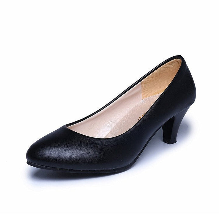 Fashionable women's elegant high heel pumps, pointed-toe, versatile for formal or evening outfits.