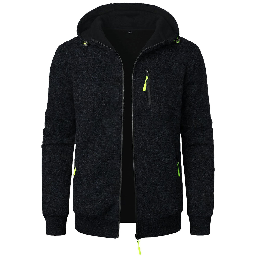 Men's stylish patterned zip hoodie for comfortable everyday casual wear.
