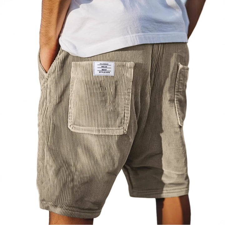 Comfortable men's tailored shorts for versatile summer style & everyday wear.