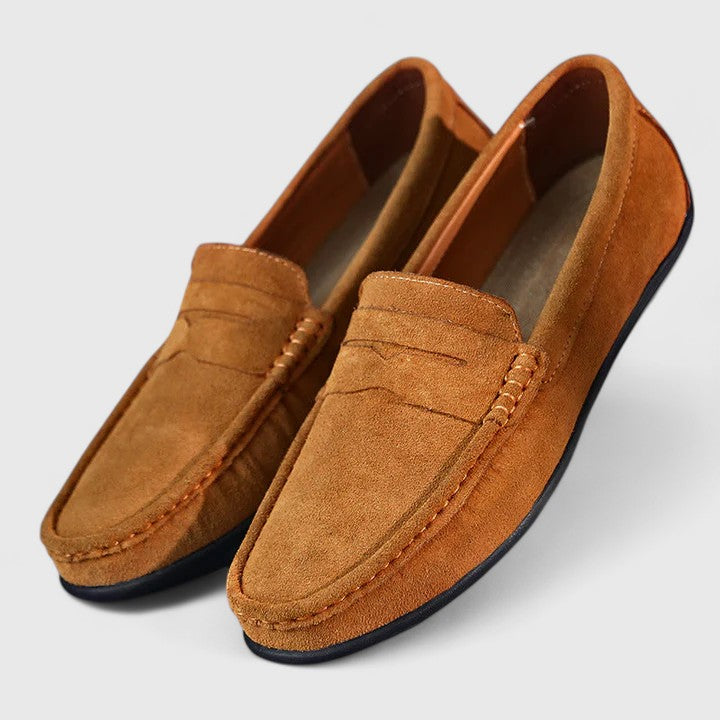 Men's dress casual slip-on loafers, offering premium comfort with a stylish, hand-finished design.