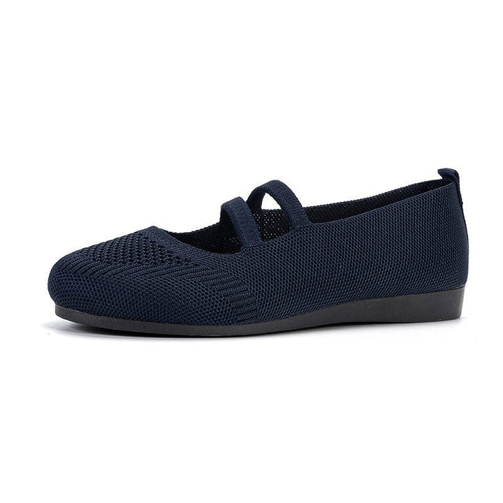 Everyday women's comfortable flats with adjustable straps. Versatile slip-on ballet shoes for casual and office wear.