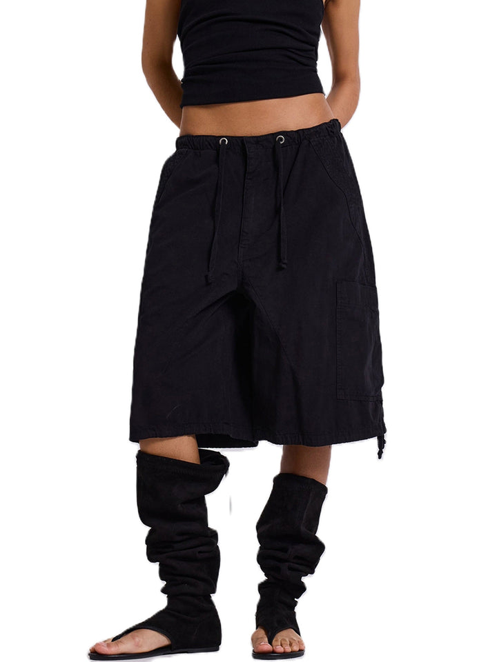 Trendy women's cargo shorts, designed for comfort with utility pockets and an easy-to-adjust waistband.