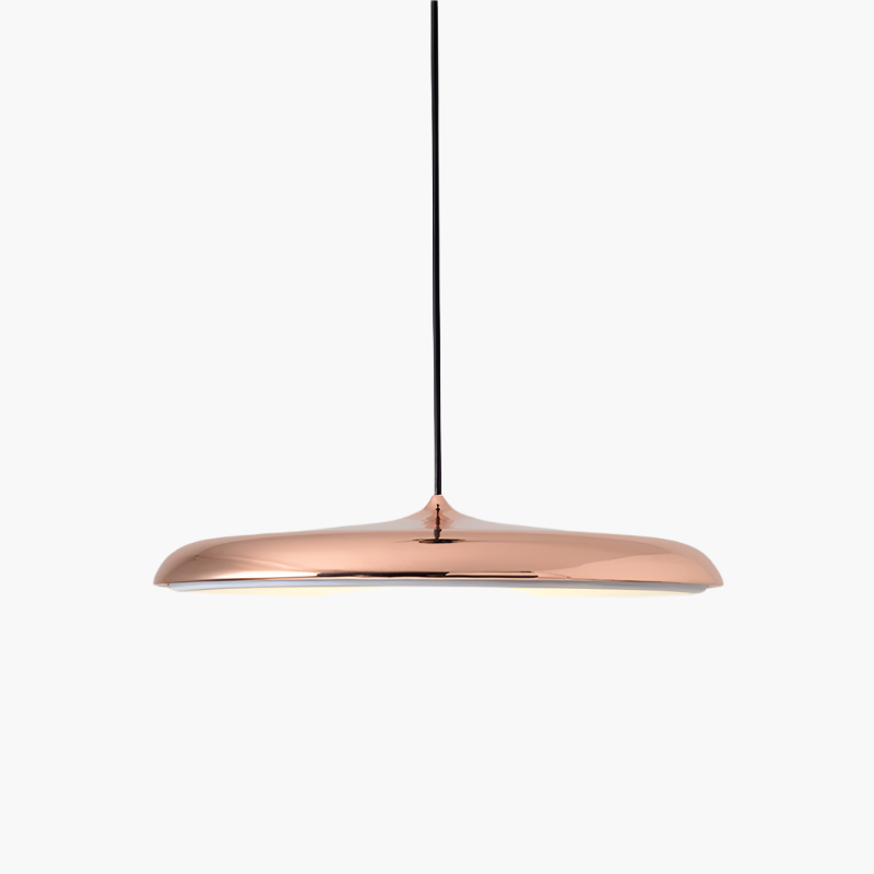 Contemporary Nordic LED pendant lamp with a sleek Scandinavian design. Energy-efficient ceiling fixture.