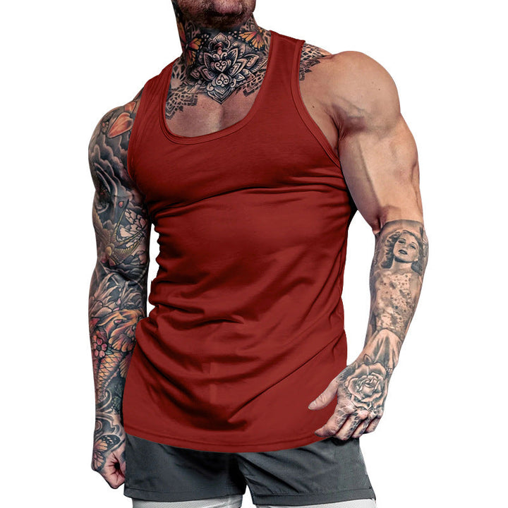 Sleek men's performance tank top, designed for fitness & gym. Quick-dry & breathable activewear.