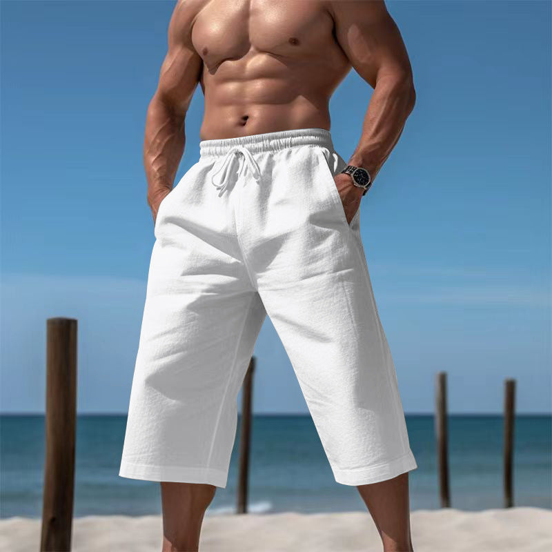 Durable men's casual summer shorts, ideal for beach, poolside & everyday comfort.