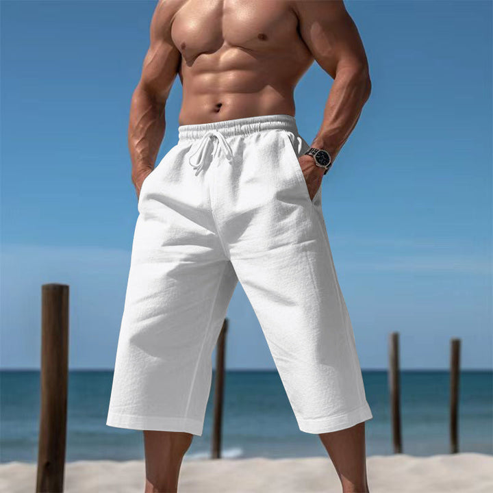 Durable men's casual summer shorts, ideal for beach, poolside & everyday comfort.