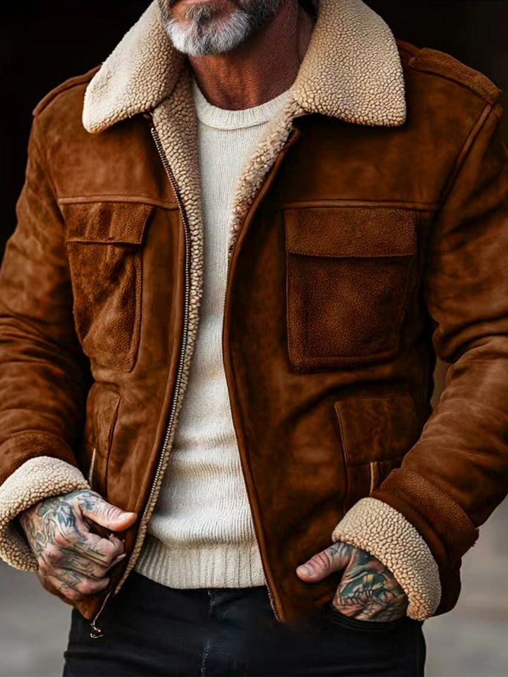 Premium men's timeless jacket, versatile smart casual outerwear, comfortable for all seasons.