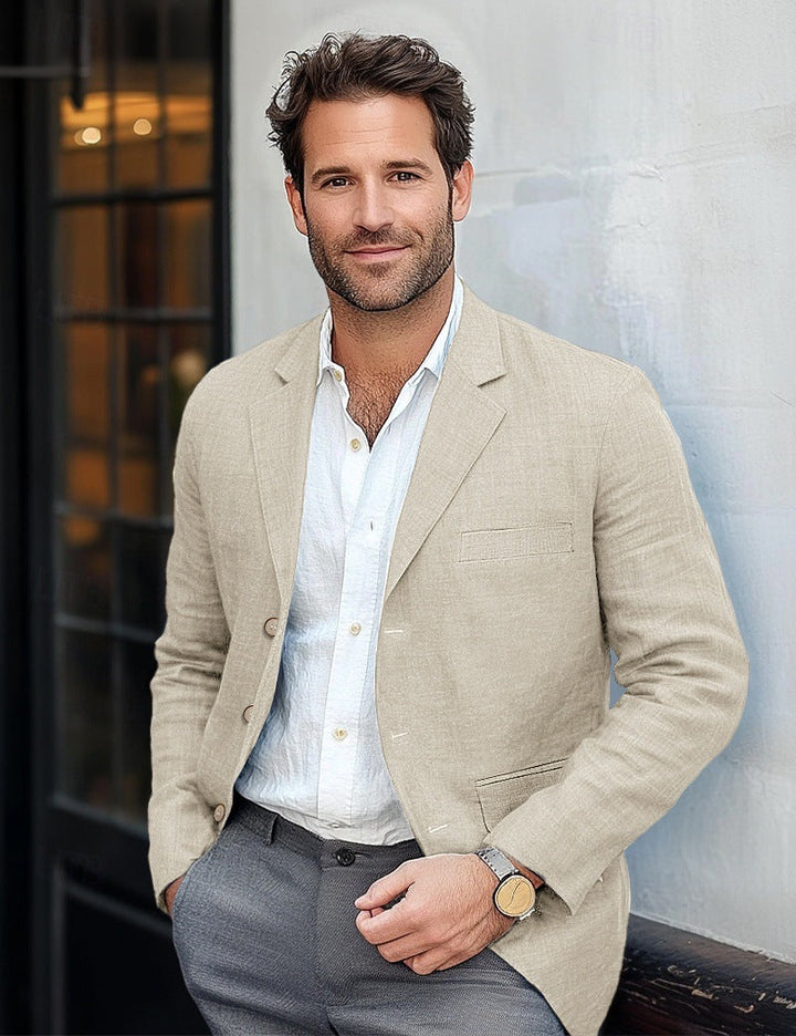 Stylish men's casual blazer, perfect modern menswear, elegant & versatile outerwear.