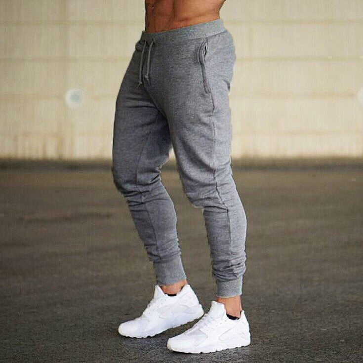 Breathable fabric of men's athletic joggers, perfect for activewear and ensuring all-day comfort.
