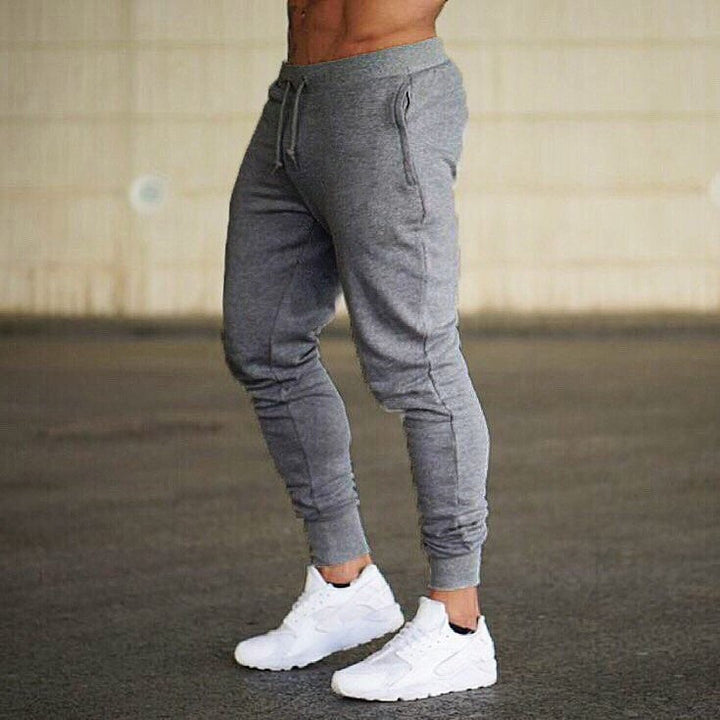 Breathable fabric of men's athletic joggers, perfect for activewear and ensuring all-day comfort.