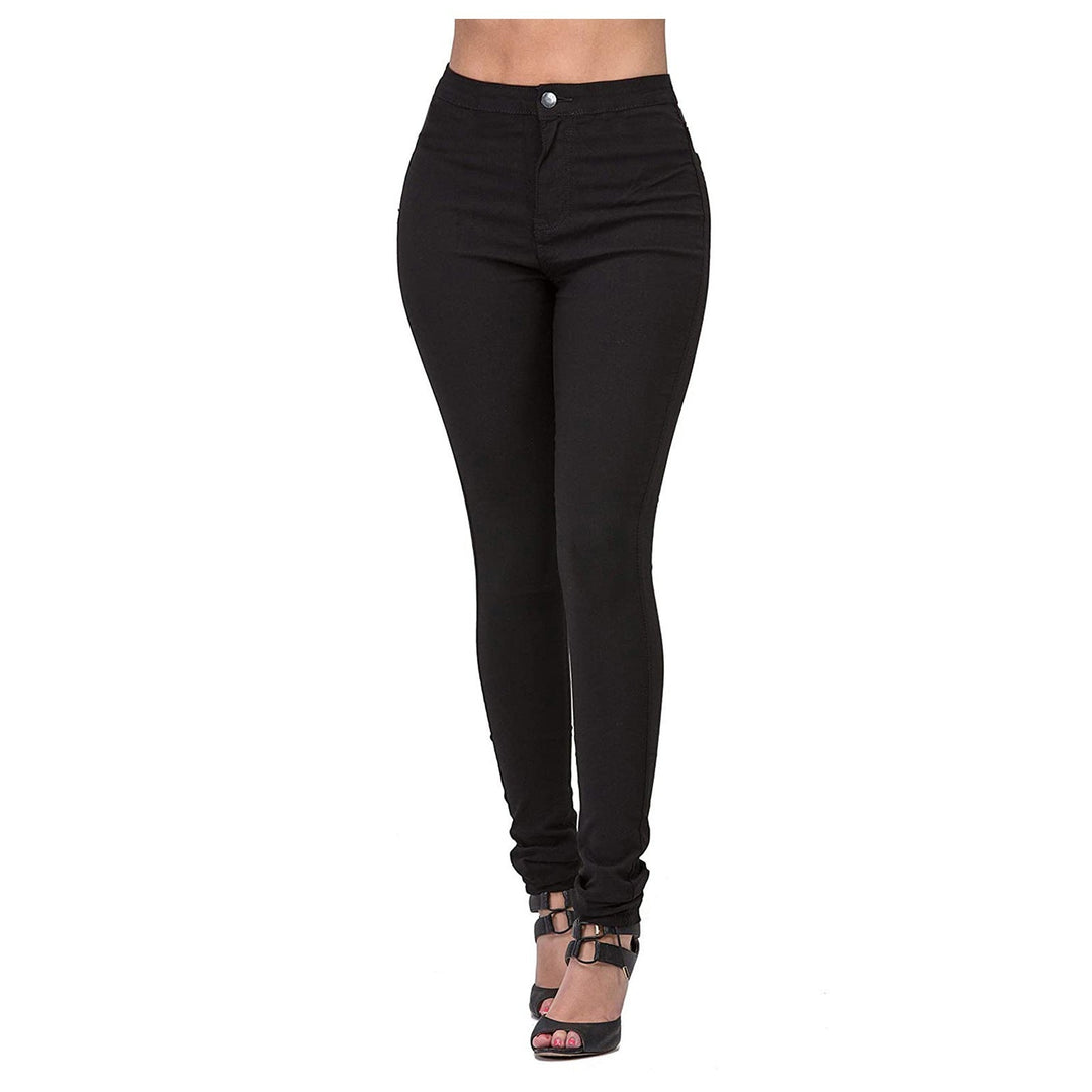 Classic women's high-waisted stretch skinny jeans, designed for a perfect fit and everyday comfort.