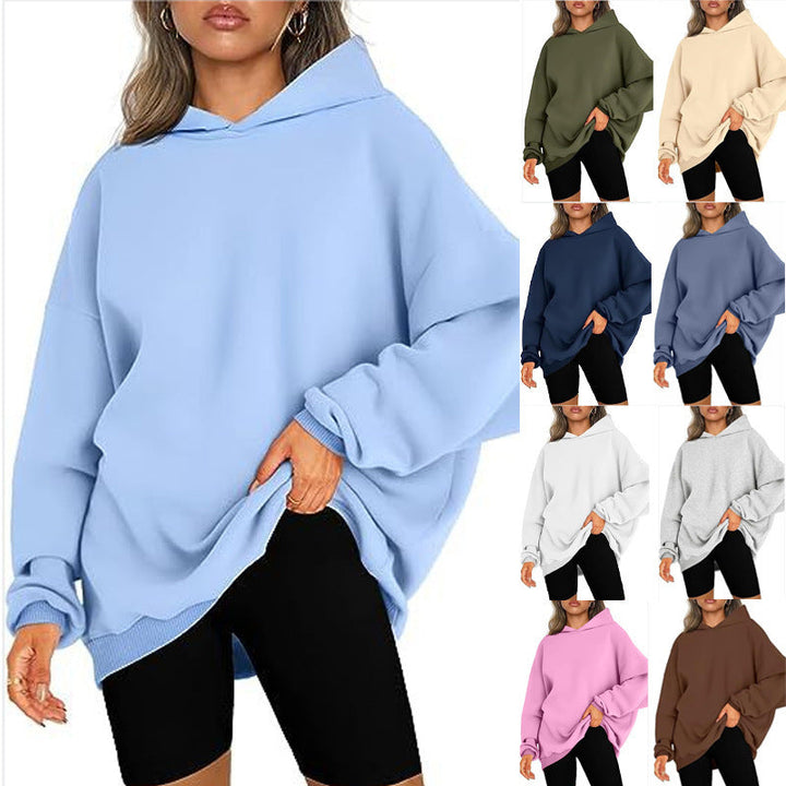 Women's cozy oversized hoodie for ultimate casual comfort, perfect for loungewear.