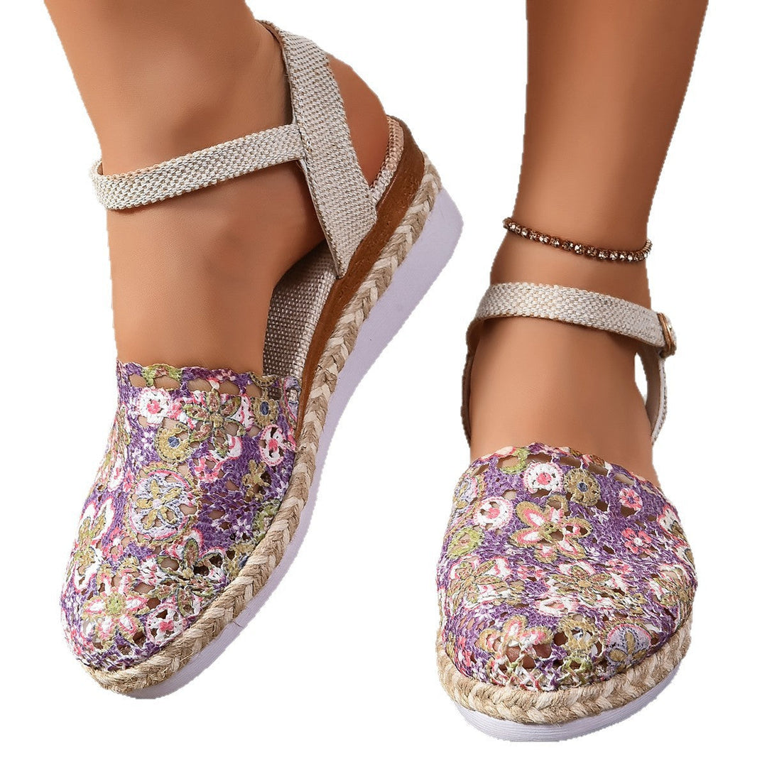 Classic light brown women's espadrille sandals with comfy ankle straps for elegant warm-weather style.