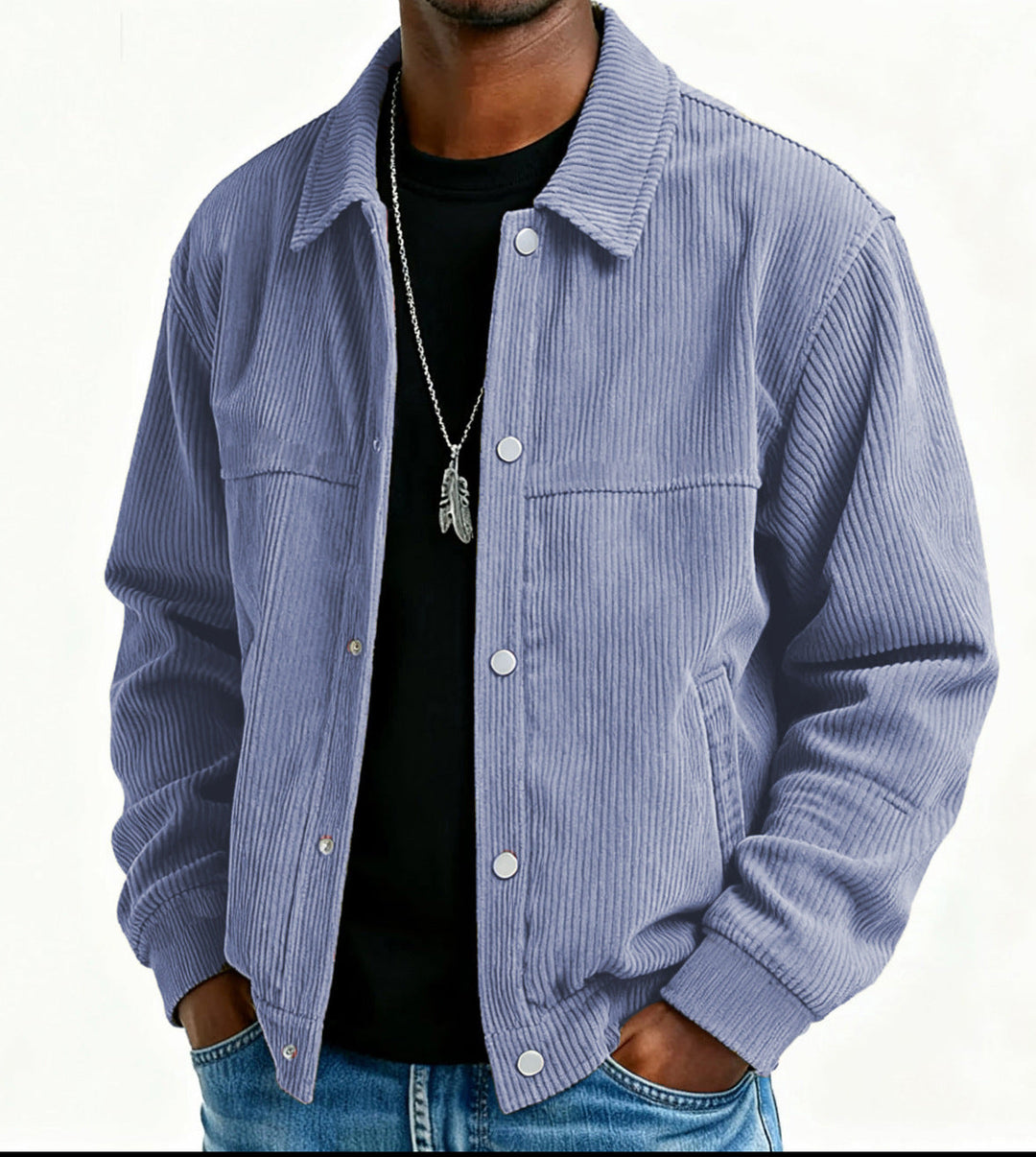 Men's casual quilted jacket, perfect for daily wear and transitional seasonal layering.