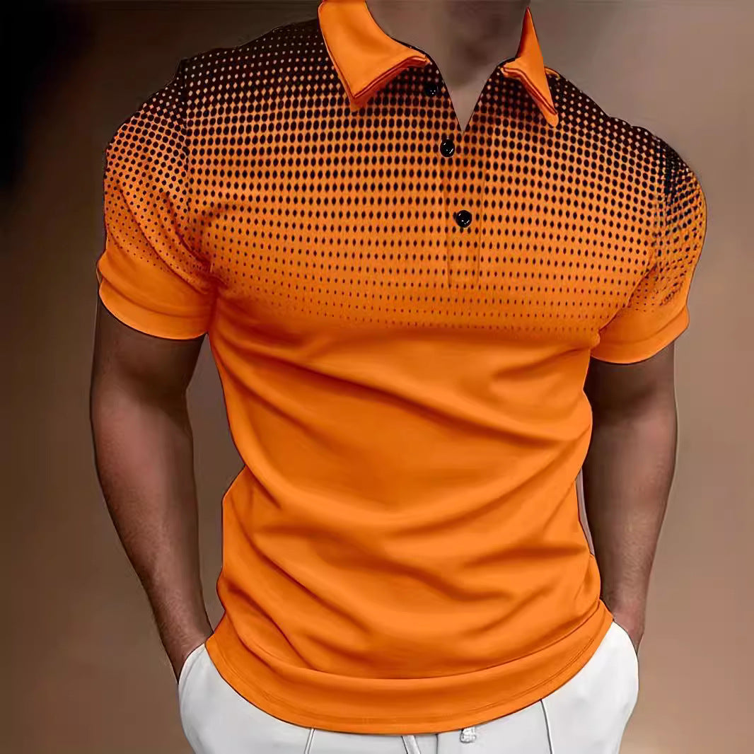 Sporty men's activewear polo, ideal for golf. Features moisture-wicking fabric & comfortable athletic fit.