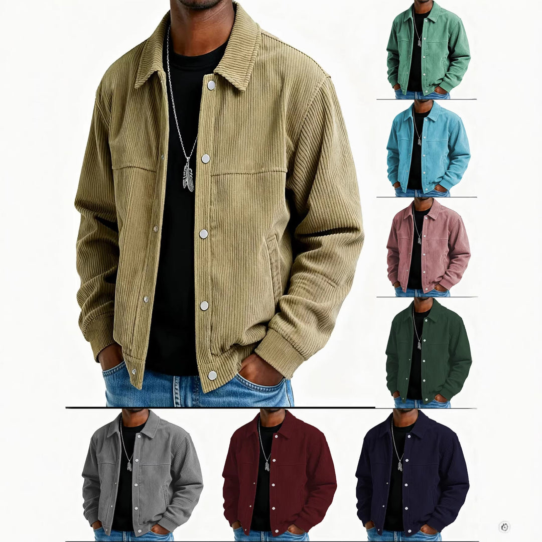 Men's stylish quilted jacket, perfect for fall and spring casual everyday wear.