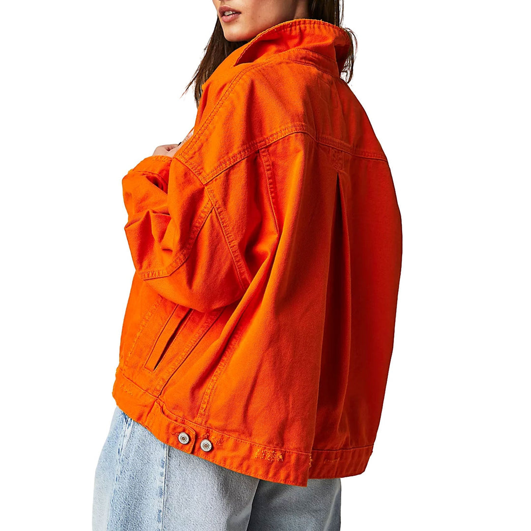 Women's comfy oversized casual jacket, a stylish fall/spring layering piece for everyday fashion.