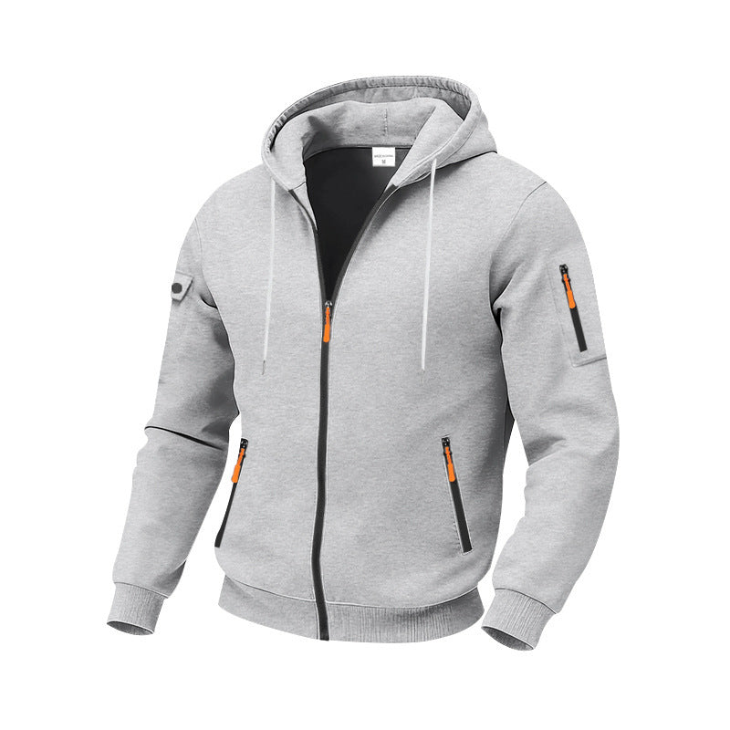 Versatile men's sporty hoodie, ideal as activewear, casual top, or warm layer for daily activities.