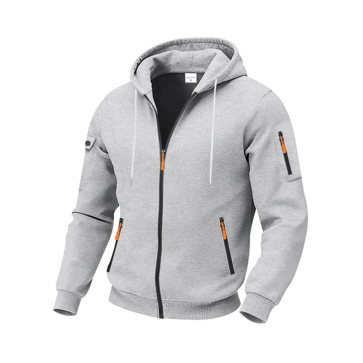 Versatile men's sporty hoodie, ideal as activewear, casual top, or warm layer for daily activities.