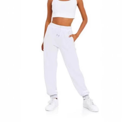 Stylish women's athletic pants, perfect for jogging or activewear, with elastic waist for superior comfort.
