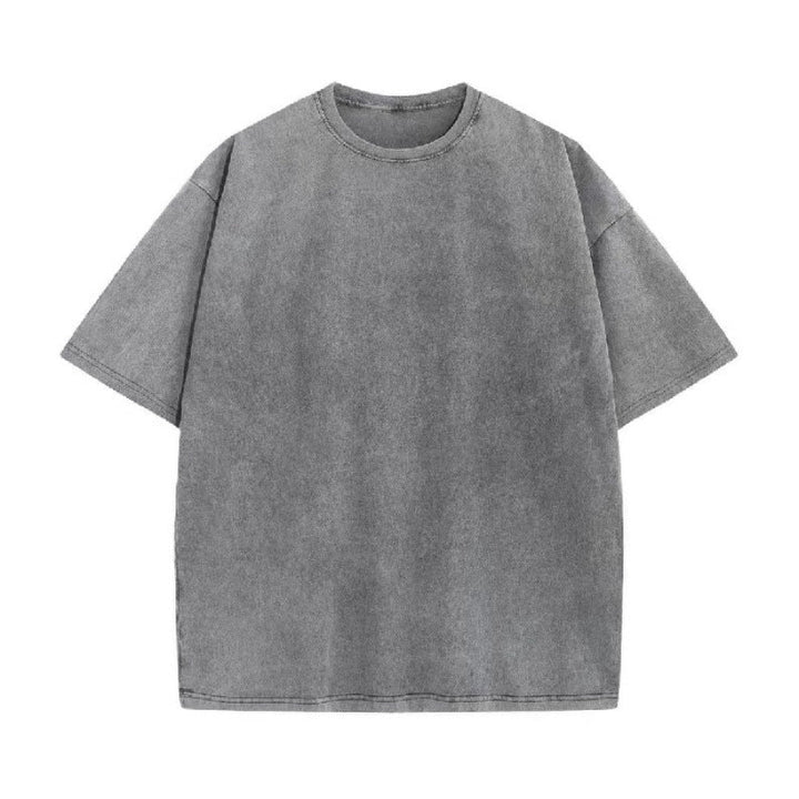 Modern & comfortable women's oversized crewneck t-shirt featuring a trendy vintage wash finish.