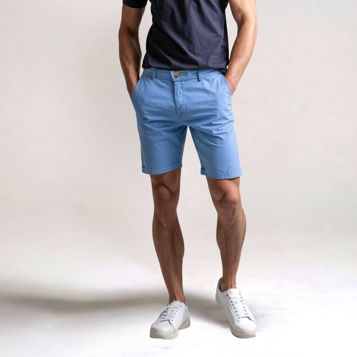 Men's everyday comfort casual shorts in classic fit. Perfect for summer and versatile styling.