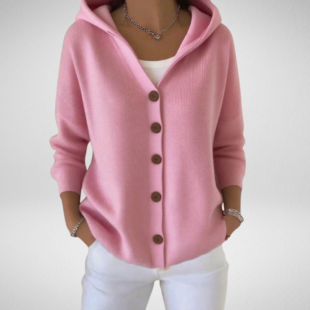 Elegant women's open front cardigan, perfect for versatile layering & chic style. Cozy & comfortable knitwear.