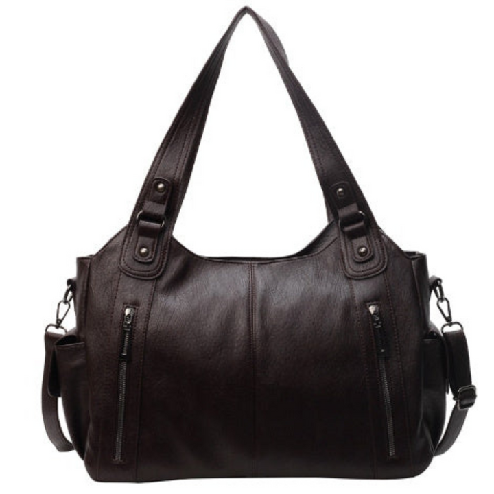 Textured faux leather women's tote, a spacious shoulder bag & fashion accessory for daily use.