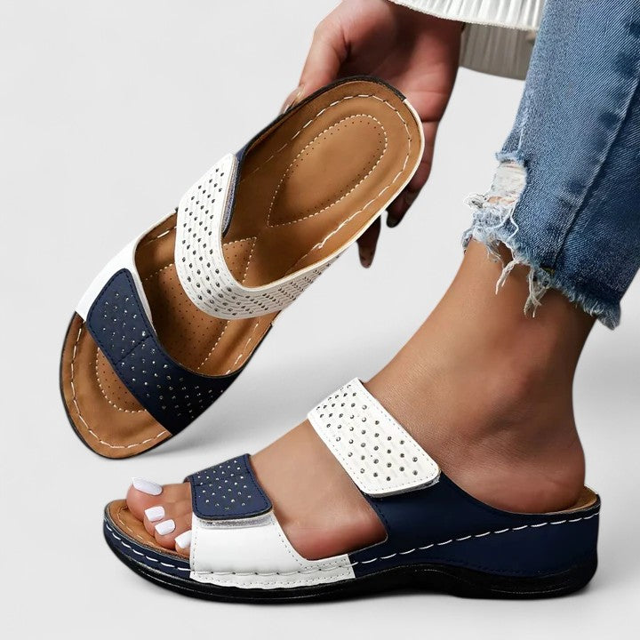 Women's summer orthopaedic sandals with ergonomic design, offering comfort, support & non-slip safety.