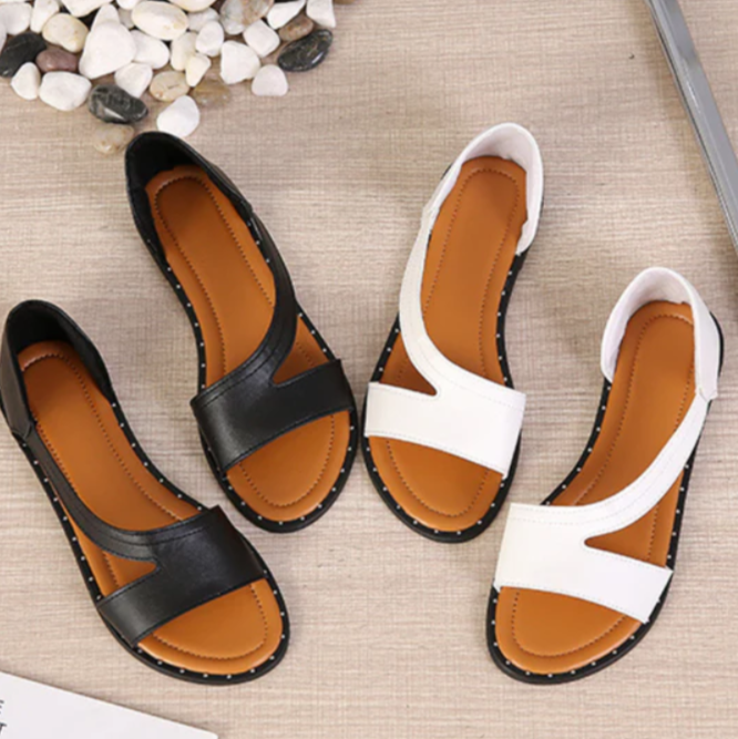Modern women's comfortable walking sandals, essential footwear for active comfort & style.