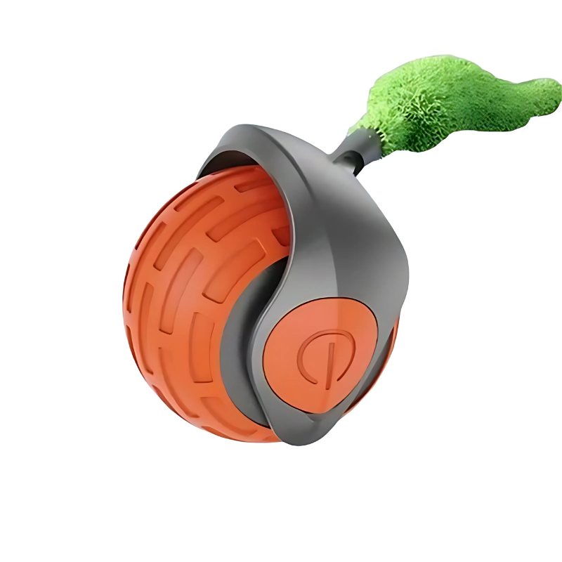 Feline-friendly smart interactive cat toy ball, silent & USB rechargeable, promoting active & engaging play.