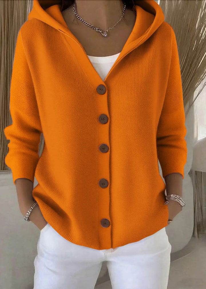 Ladies knitwear: an elegant open front cardigan. Perfect for versatile fashion & comfortable style.