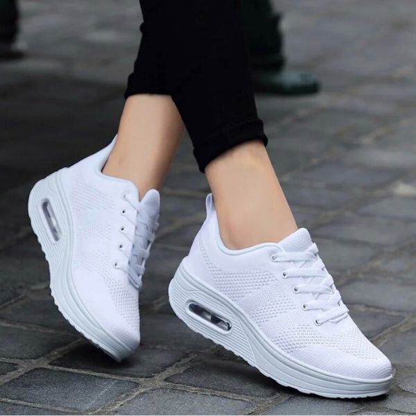 Slip-on women's orthopaedic daily wear shoes featuring air cushion for comfortable, supportive walks.