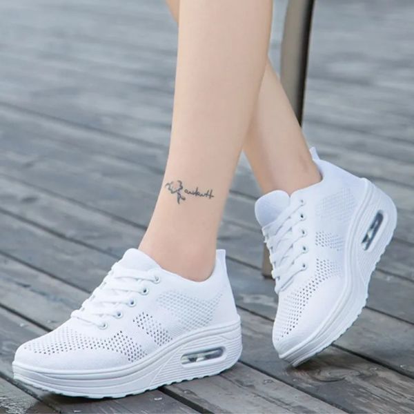 Breathable women's orthopaedic shoes with responsive air cushion & essential arch support for comfort.