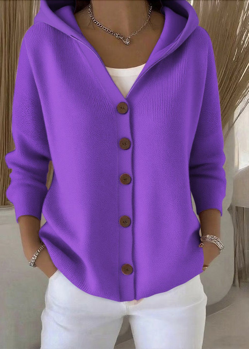 Cozy open front cardigan for women, an elegant layer for versatile fashion & casual everyday style.