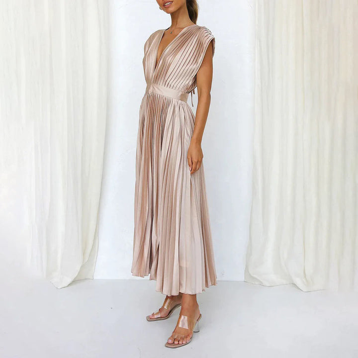 Versatile women's midi dress with a flattering fit, ideal for casual wear, parties, or formal occasions.