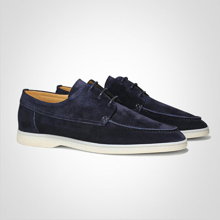Stylish men's lace-up boat shoes, perfect versatile casual footwear for summer, deck, or everyday wear.