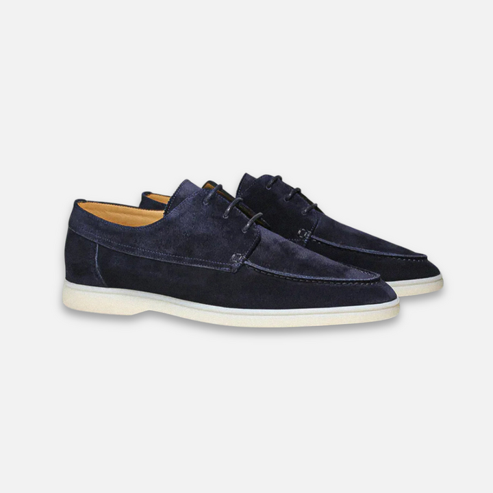 Men's comfortable lace-up boat shoes, ideal casual footwear for summer style and all-day comfort.