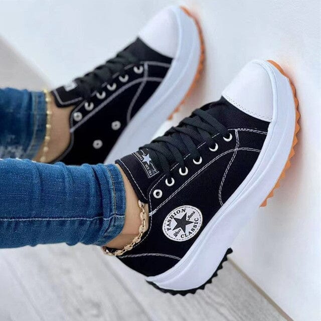 Modern women's orthopedic sneakers, blending trendy design with health benefits for comfortable, supportive walking.