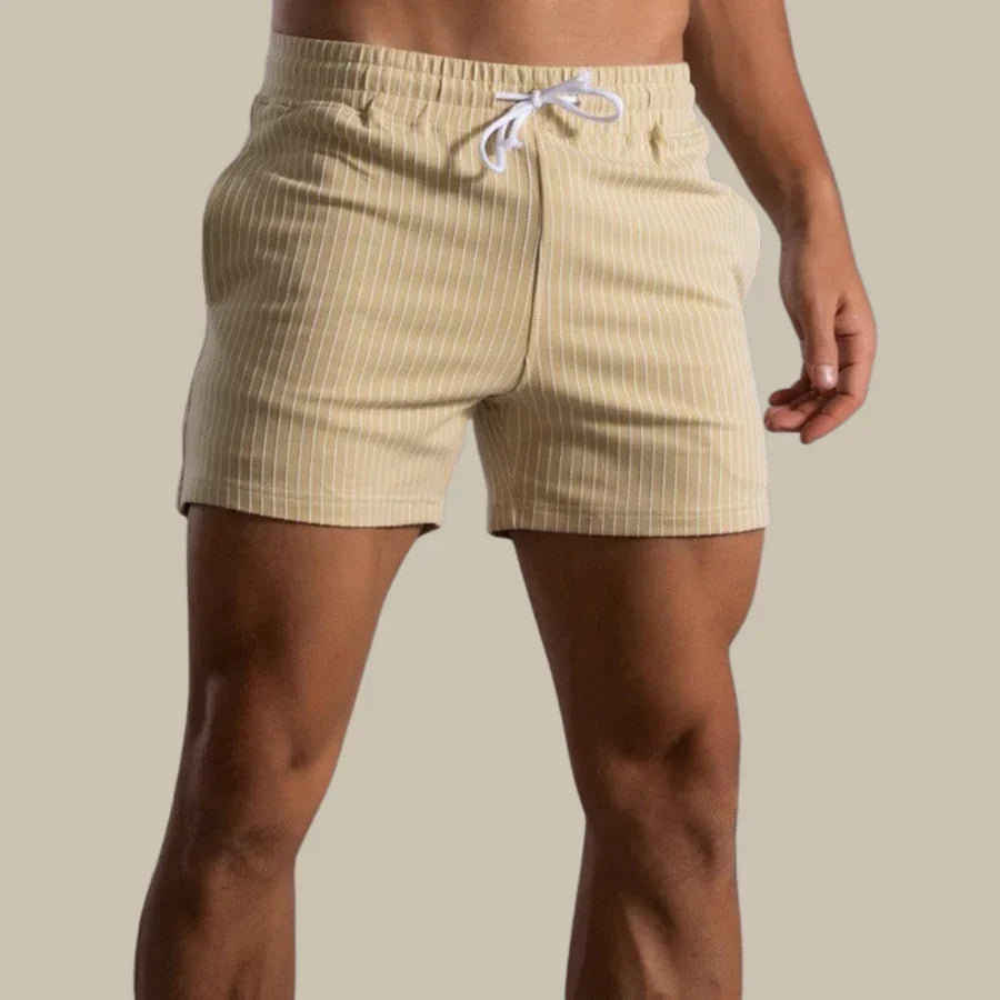Versatile men's super stretch performance shorts. Ideal for fitness, gym workouts, and running. Quick-dry activewear.