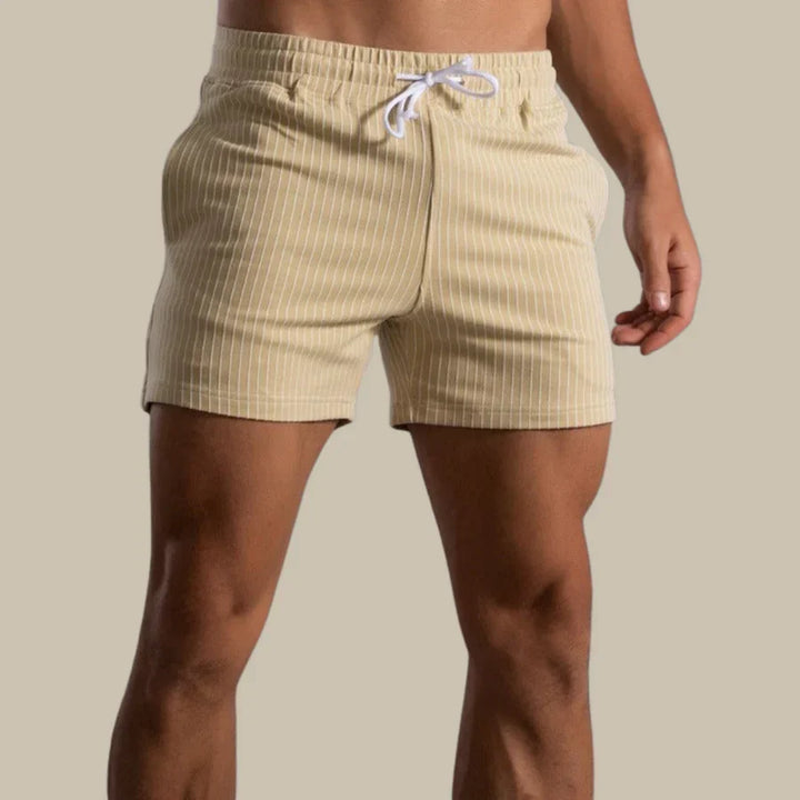 Versatile men's super stretch performance shorts. Ideal for fitness, gym workouts, and running. Quick-dry activewear.