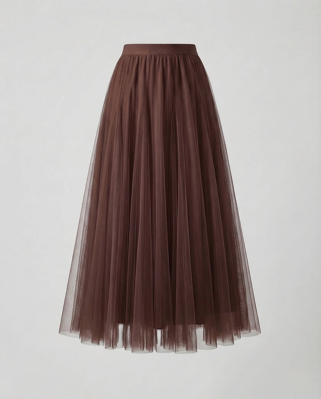 Women's elegant pleated maxi skirt, transitions from formal office wear to evening parties.
