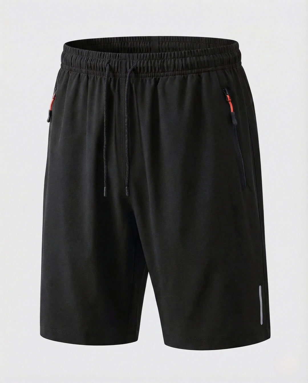 Comfortable men's activewear shorts: breathable, quick-drying fabric with a functional zipper pocket.