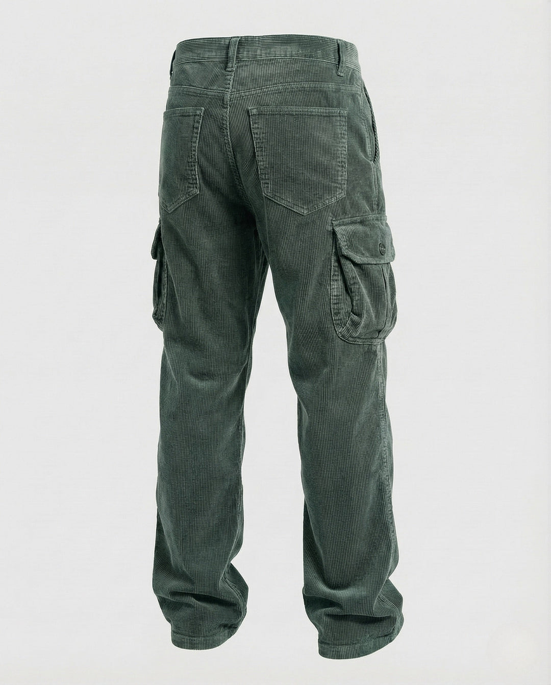 Rugged men's cargo utility pants, designed for durability and function, with many pockets for adventure gear.