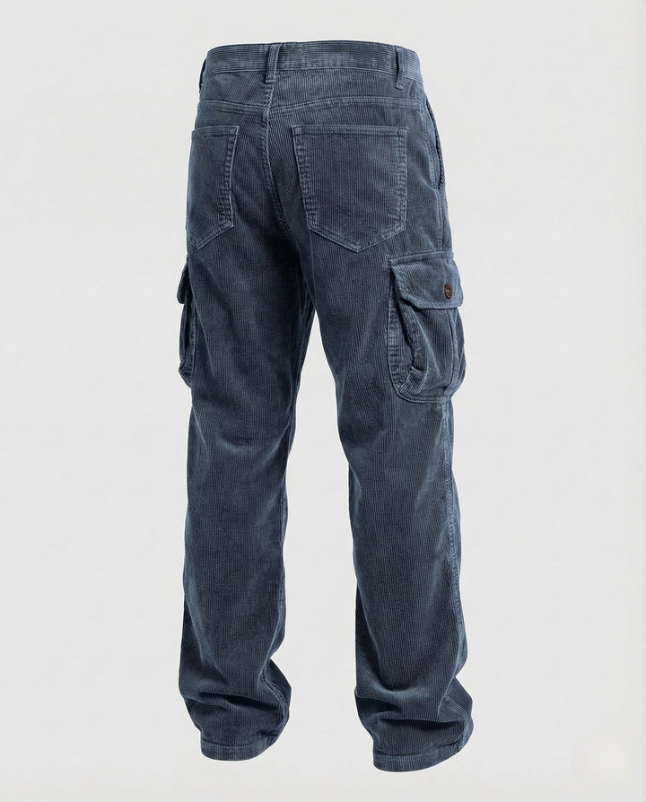 Practical men's loose fit cargo trousers, comfortable and durable, offering plenty of storage for any activity.