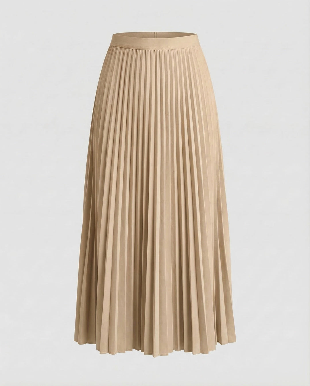 Classic women's elegant pleated midi skirt, a timeless piece for any fashion-forward look.